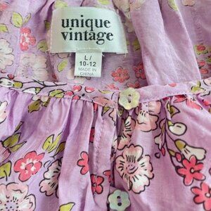 Unique Vintage Floral Dream Weaver Purple Halter Top Sz L New